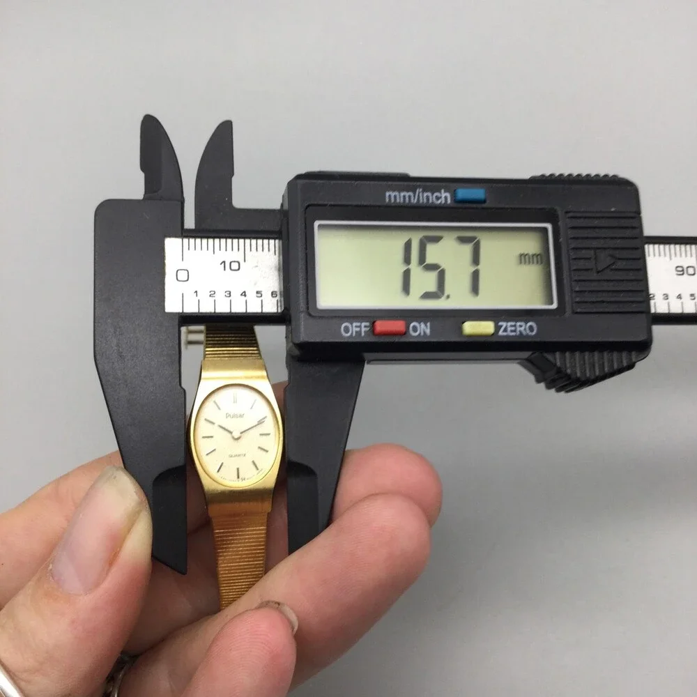 Pulsar Womens Watch 16mm Oval Gold Tone Bracelet Dress V232-5960 New Battery 6